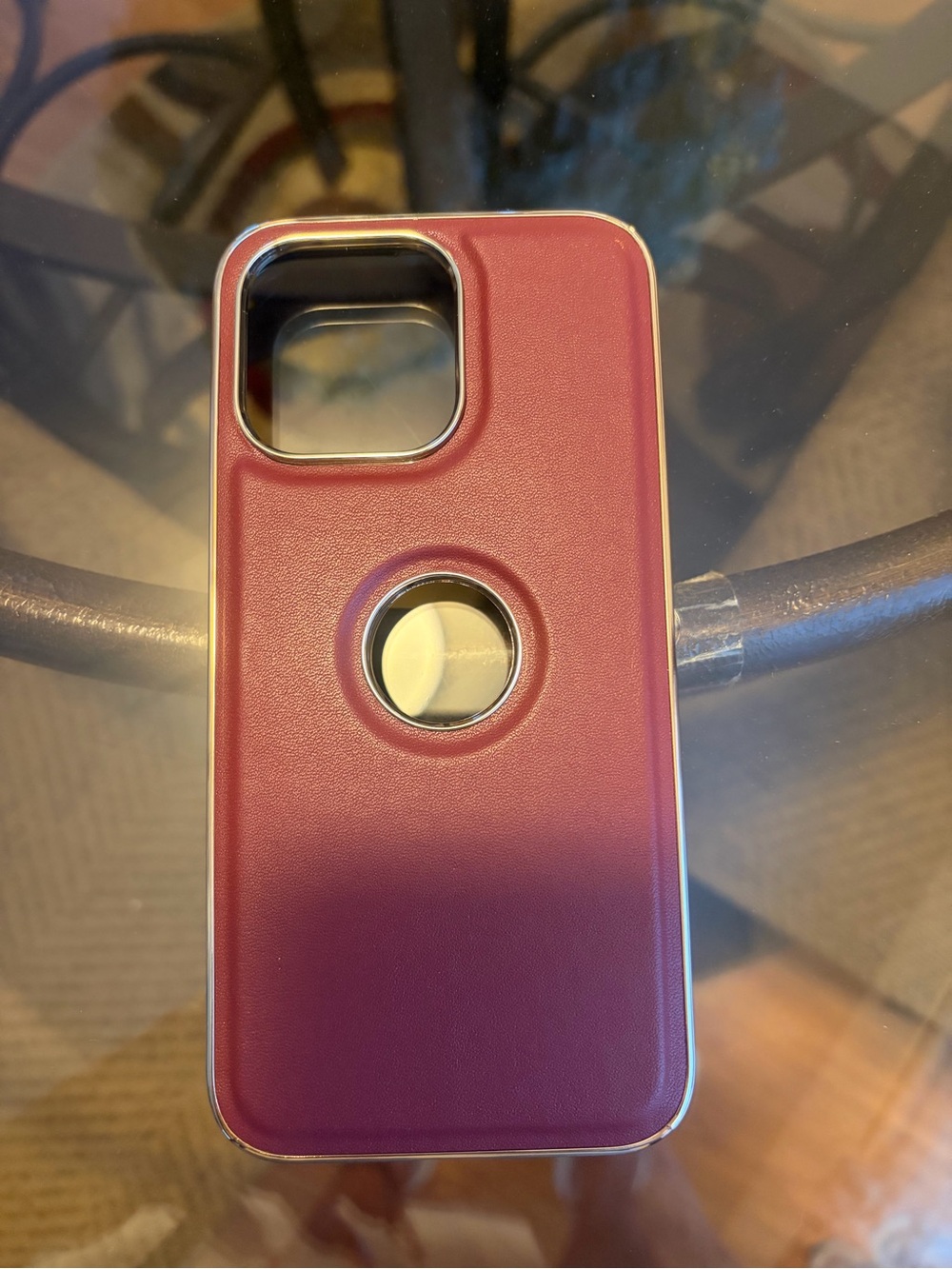 Stylish Burgundy iPhone 16 Pro Max Protective Case. Brand New. Never used.